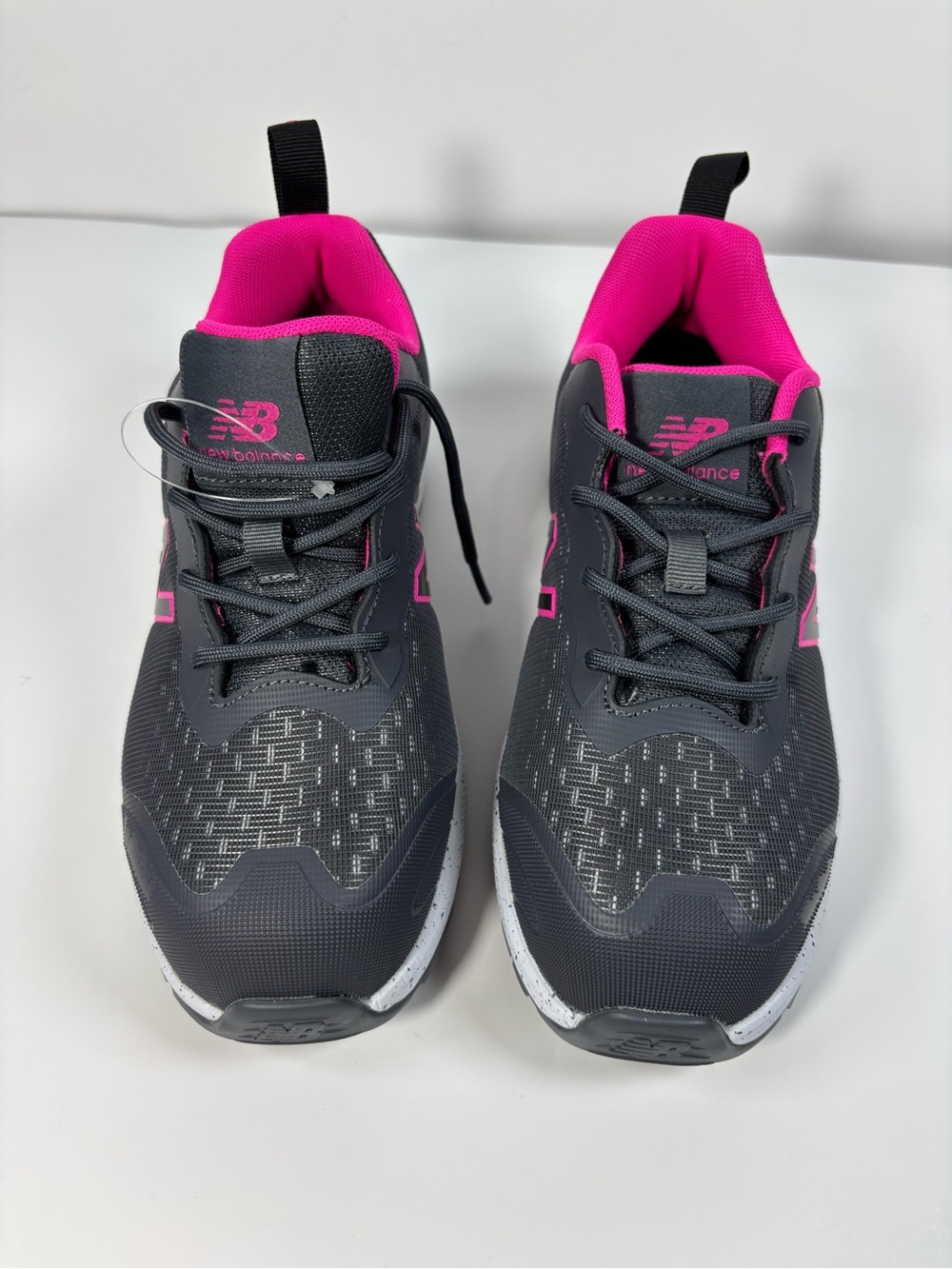 New Balance Women's Charcoal & Hot Pink Running Sneakers